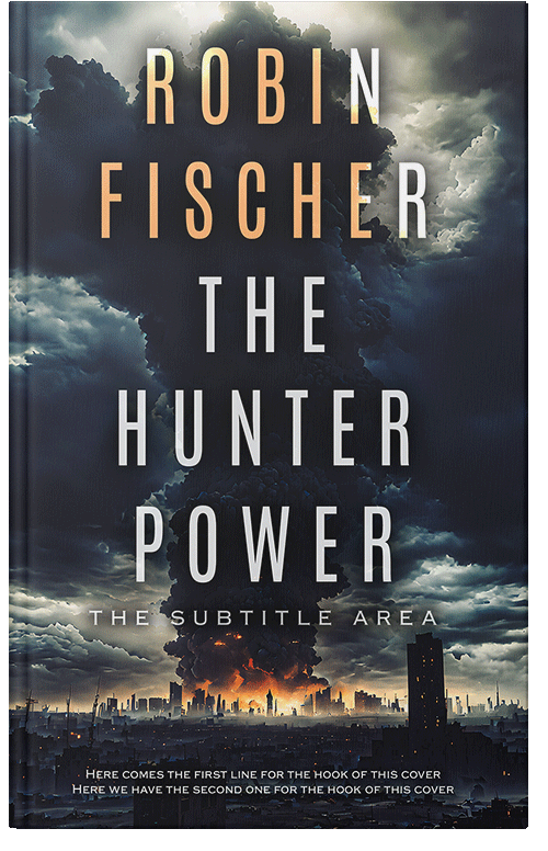 Front view of Ebony Clay #14682 - Premade Apocalyptica Book Cover