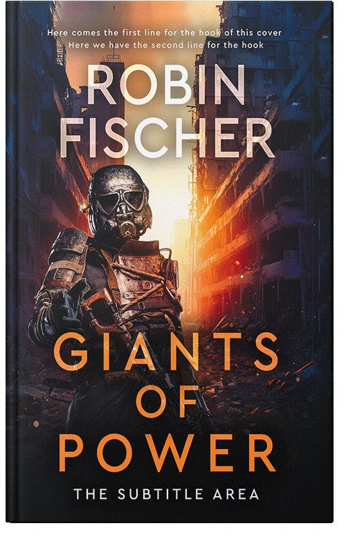 Front view of Burning Sand #14693 - Premade Apocalyptica Book Cover