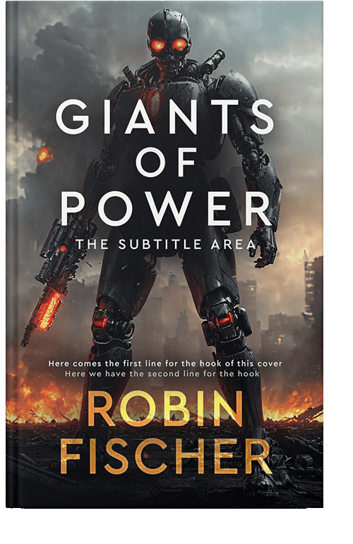 Front view of Thunder #14698 - Premade Apocalyptica Book Cover