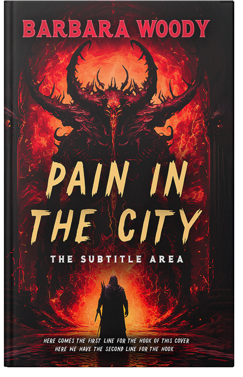 Front view of Premade Horror Book Cover - Cinnabar