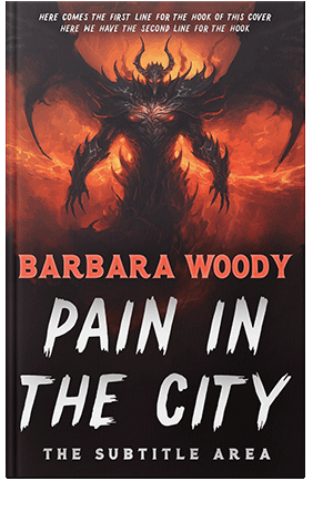 Pre Made Book Cover Red Damask