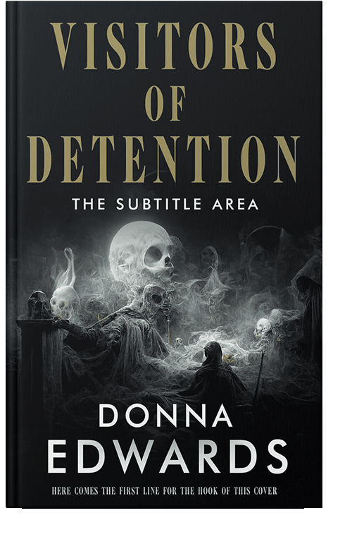 Front view of Gray Olive #14721 - Premade Horror Book Cover