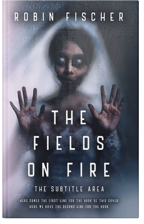 Front view of Bright Gray #14727 - Premade Apocalyptica Book Cover