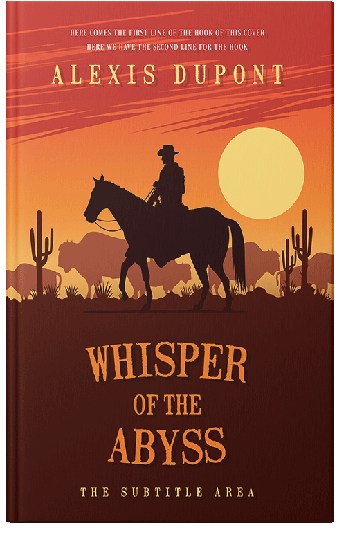 Front view of Tuscany #14749 - Premade Action & Adventure Book Cover