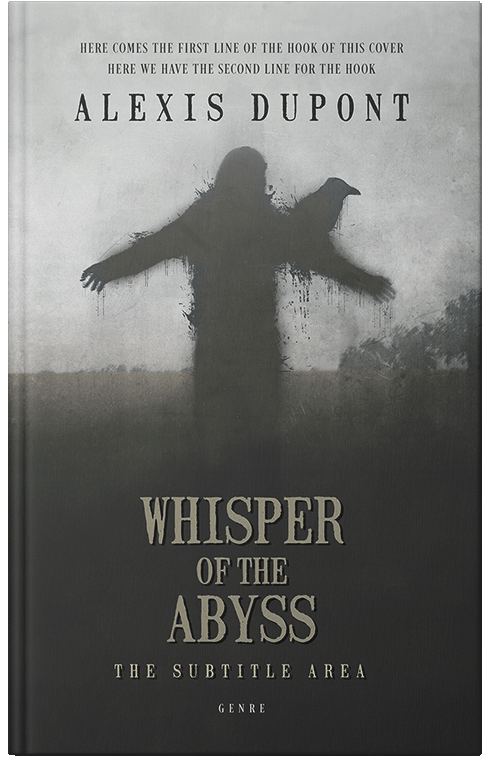 Front view of Premade Horror Book Cover - Pumice