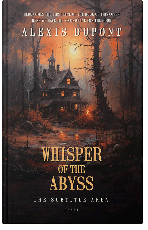 Front view of Premade Horror Book Cover - Cocoa Brown