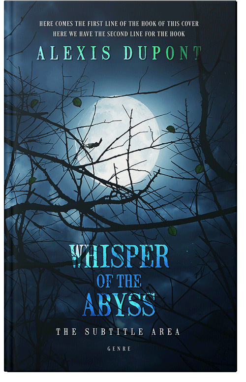 Front view of Black Pearl #14757 - Premade Fantasy Book Cover