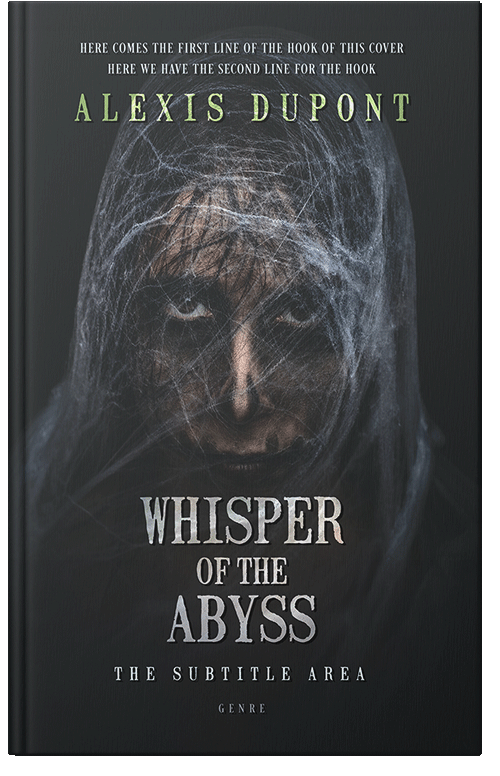 Front view of Premade Horror Book Cover - Shark