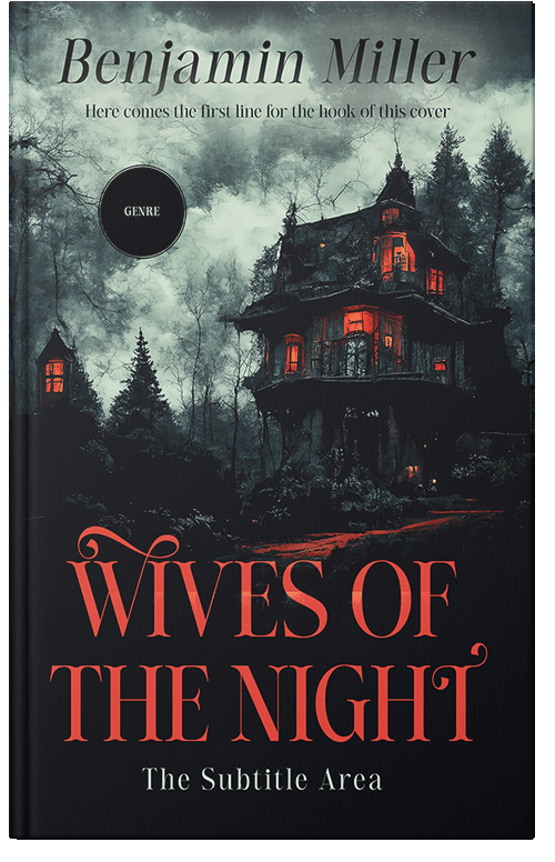 Front view of Malta #14778 - Premade Horror Book Cover