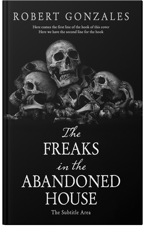 Front view of Cod Gray #14786 - Premade Horror Book Cover