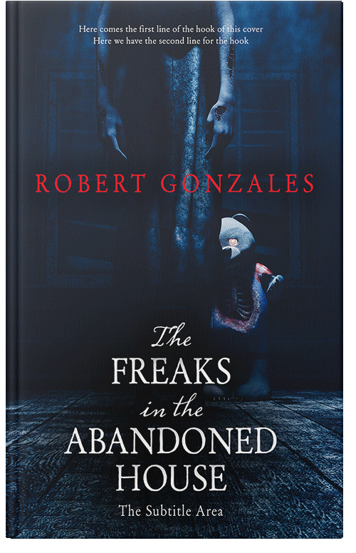 Front view of Ebony #14794 - Premade Horror Book Cover