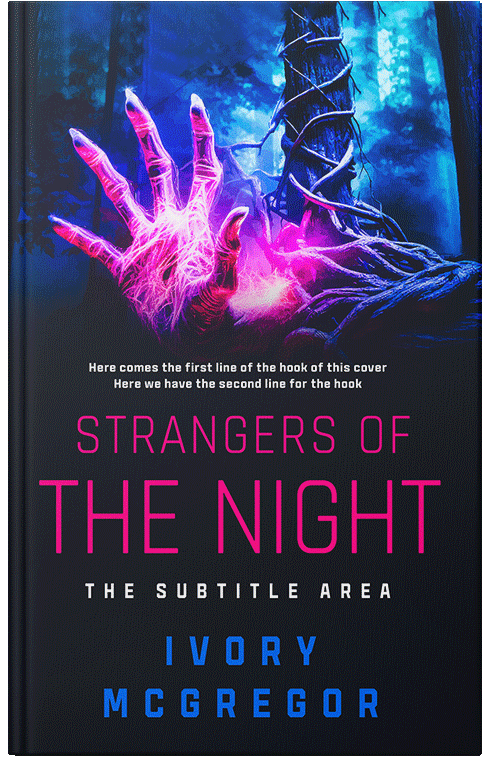 Front view of Orchid #14798 - Premade Horror Book Cover