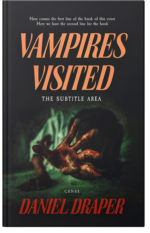 Front view of Heavy Metal #14808 - Premade Horror Book Cover