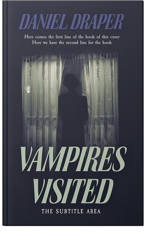 Front view of Ebony Clay #14811 - Premade Horror Book Cover