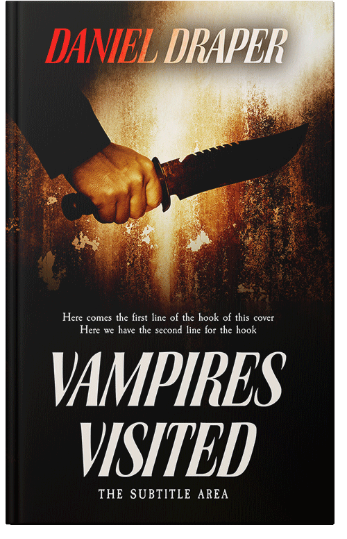 Front view of Premade Horror Book Cover - Asphalt