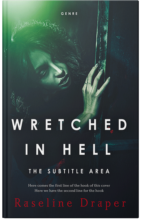 Front view of Timber Green #14816 - Premade Horror Book Cover