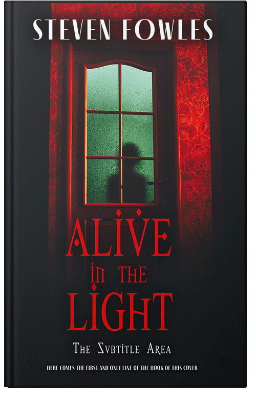 Front view of Cod Gray #14831 - Premade Horror Book Cover