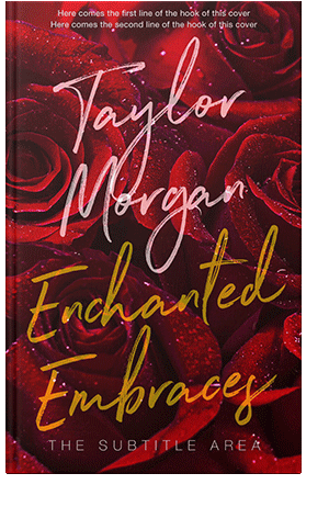 Pre Made Book Cover Rustic Red