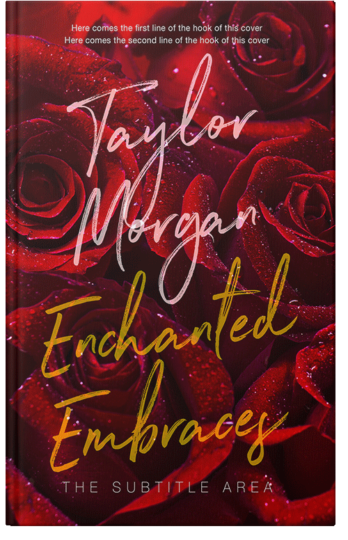 Front view of Premade Romance Book Cover - Rustic Red