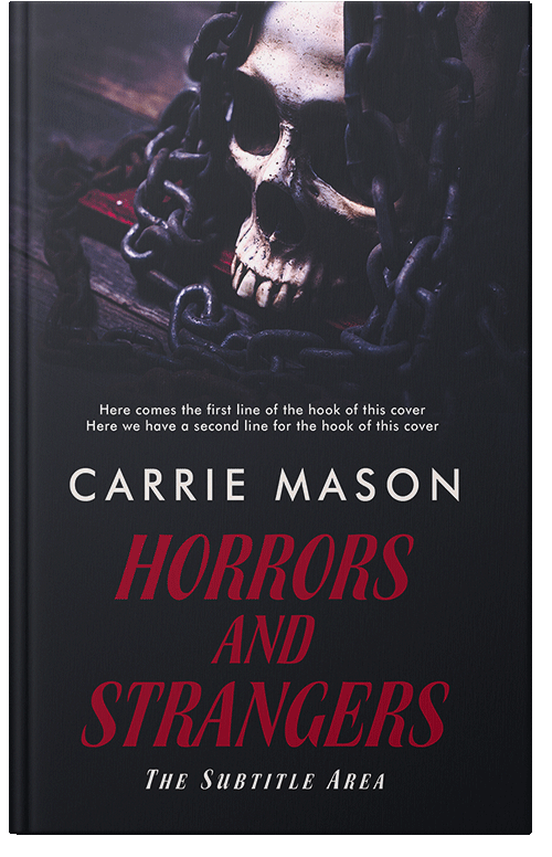 Front view of Shark #14905 - Premade Horror Book Cover
