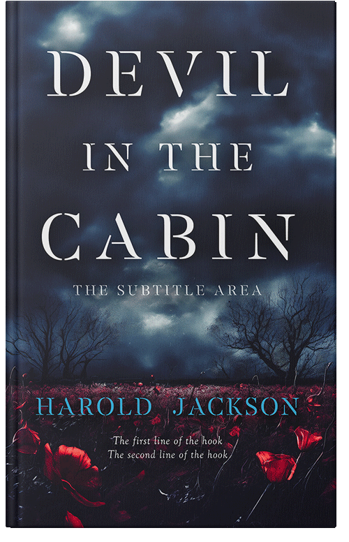 Front view of Ebony Clay #14911 - Premade Horror Book Cover