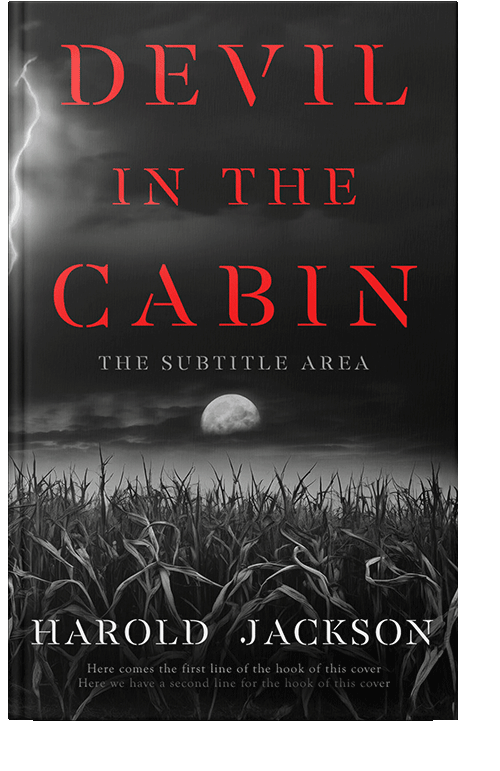 Front view of Cod Gray #14913 - Premade Horror Book Cover