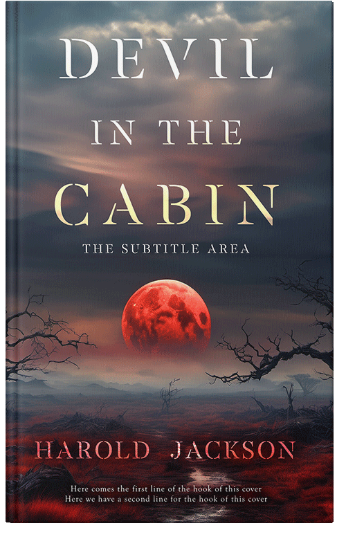 Front view of Tundora #14915 - Premade Horror Book Cover