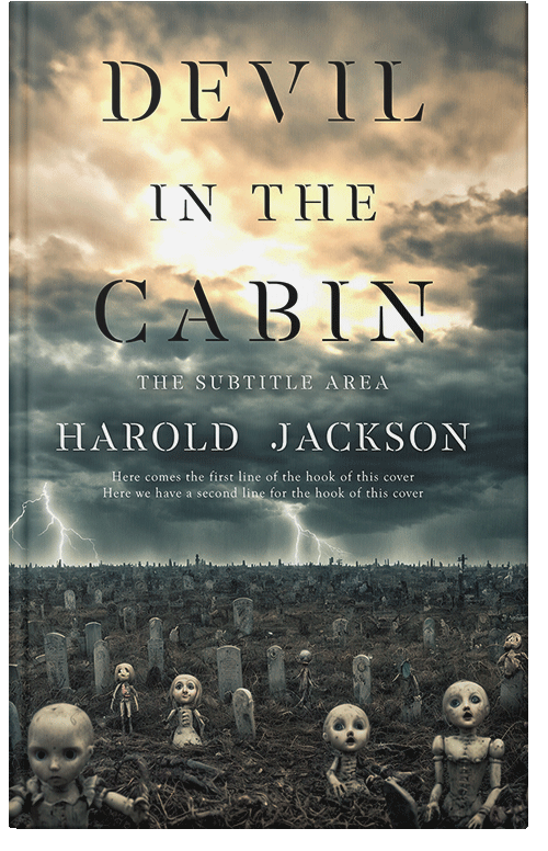 Front view of Premade Horror Book Cover - Cape Cod