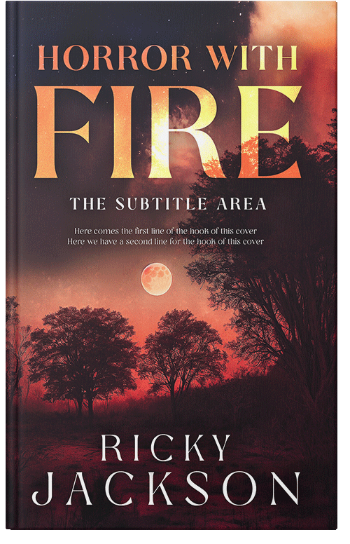 Front view of Premade Horror Book Cover - Jon