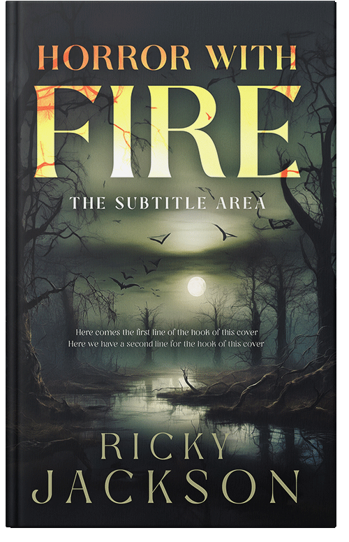 Front view of Premade Horror Book Cover - Outer Space