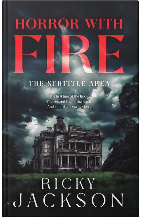 Front view of Premade Historical Book Cover - Shark