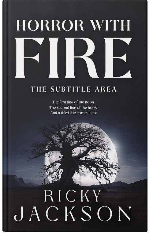 Front view of Shark #14926 - Premade Horror Book Cover