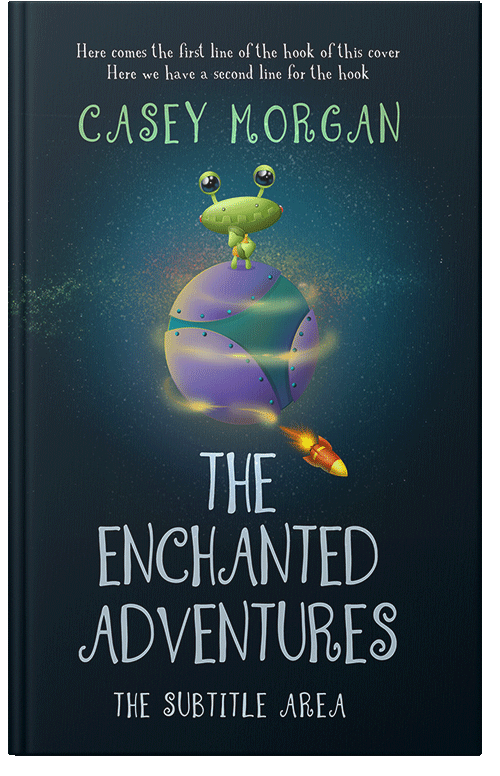 Front view of Premade Science Fiction Book Cover - Black Pearl