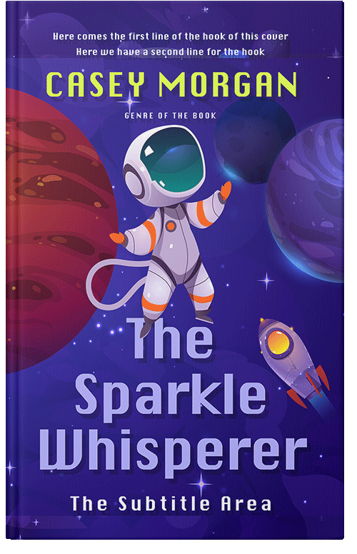 Front view of Jacksons Purple #14940 - Premade Science Fiction Book Cover