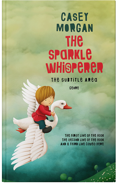 Front view of Swamp Green #14948 - Premade Fantasy Book Cover