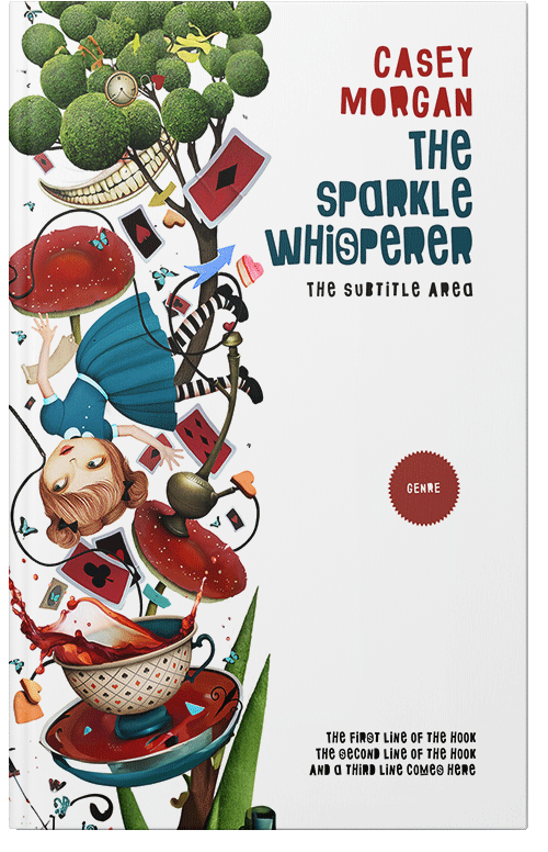 Front view of Gable Green #14949 - Premade Surreal Book Cover