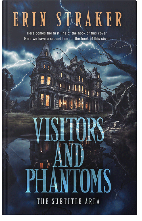 Front view of Ebony Clay #14964 - Premade Horror Book Cover