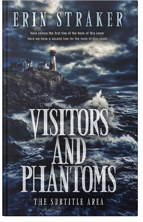 Front view of Premade Horror Book Cover - Ebony Clay