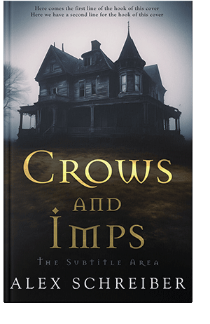 Pre Made Book Cover Swirl