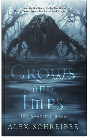 Pre Made Book Cover Pickled Bluewood