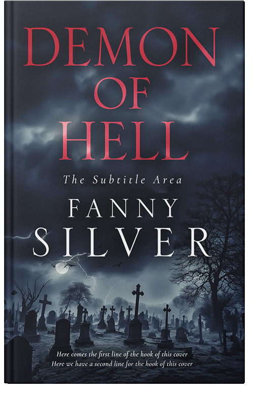 Front view of Ebony Clay #15014 - Premade Horror Book Cover