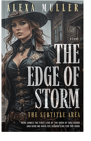 Pre Made Book Cover Silver Rust