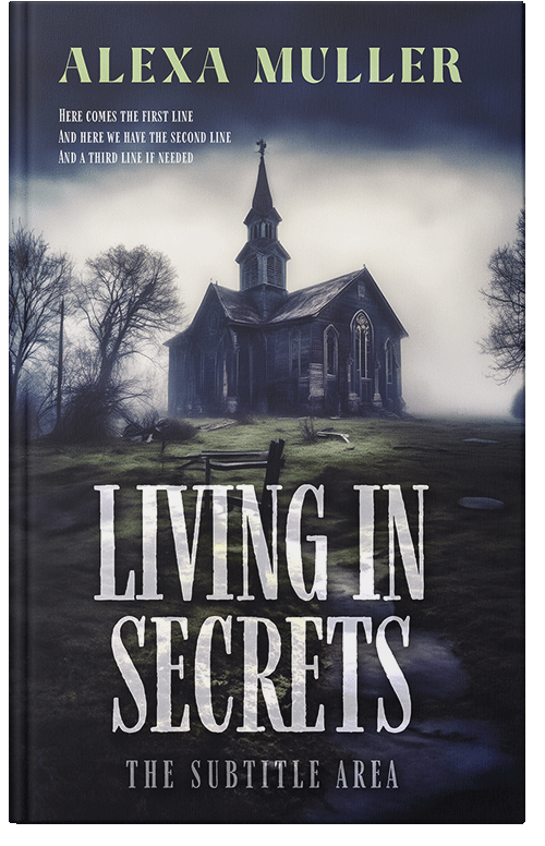 Front view of Premade Mystery & Thriller & Suspense Book Cover - Timberwolf