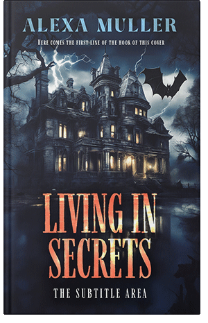 Pre Made Book Cover Ebony Clay