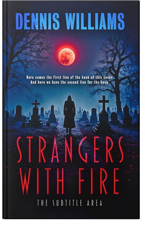 Front view of Vulcan #15068 - Premade Abstract Book Cover