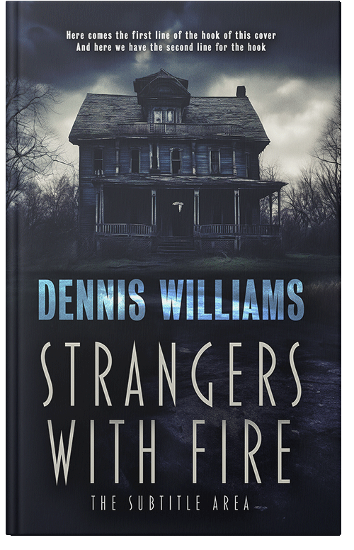 Front view of Premade Abstract Book Cover - Mirage