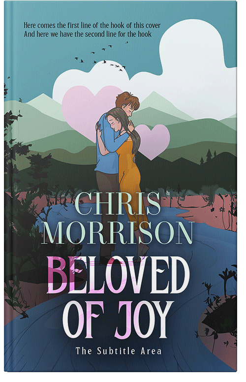 Front view of Oxford Blue #15090 - Premade Romance Book Cover