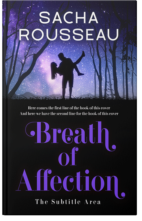 Front view of Ebony #15127 - Premade Romance Book Cover