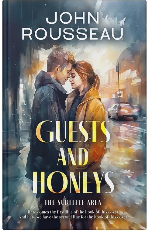 Front view of Oxford Blue #15145 - Premade Romance Book Cover