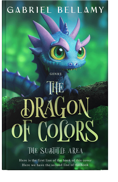 Front view of Gable Green #15157 - Premade Fantasy Book Cover | BookCoverZone